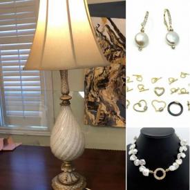 MaxSold Auction: This online auction features jewelry such as pink pearl necklace, Antique brass flower, lilies and leaves charms, Azurite Pendant, solid copper pots, handmade chains, Vintage Mahogany claw foot table, bamboo spic rack, fondue and much more!